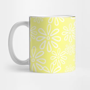 Lemon floral pattern - floral graphic design Mug